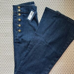 Ramy Brook Flare Wide Leg Blue Jeans